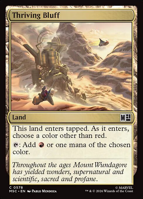 Thriving Bluff from Marvel Super Heroes Commander