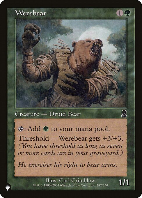 Werebear highlighted card art