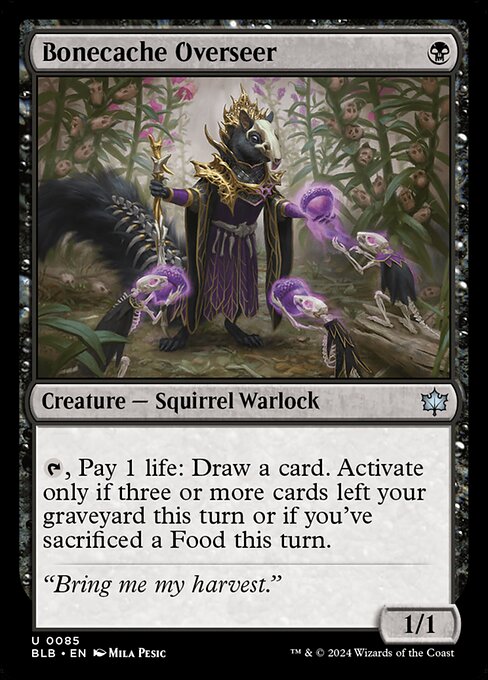 Bonecache Overseer highlighted card art