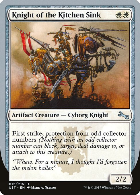 Knight of the Kitchen Sink highlighted card art
