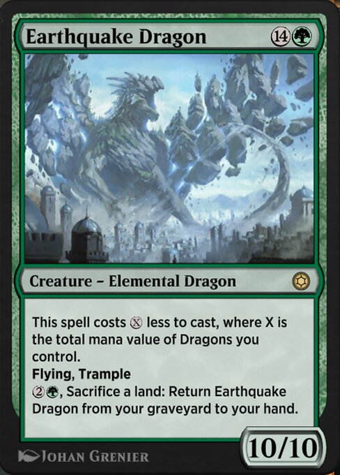 Earthquake Dragon highlighted card art