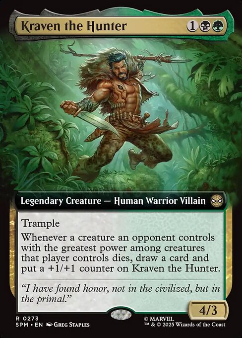 Kraven the Hunter highlighted card art