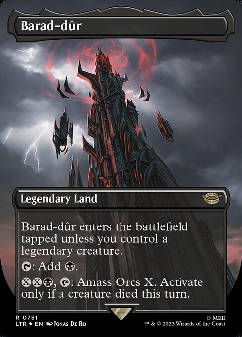 Barad-dûr highlighted card art