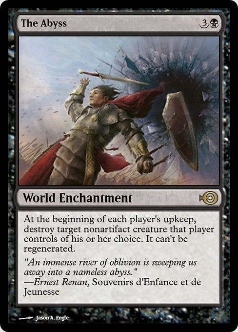 The Abyss highlighted card art