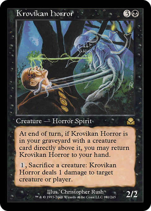 Krovikan Horror highlighted card art
