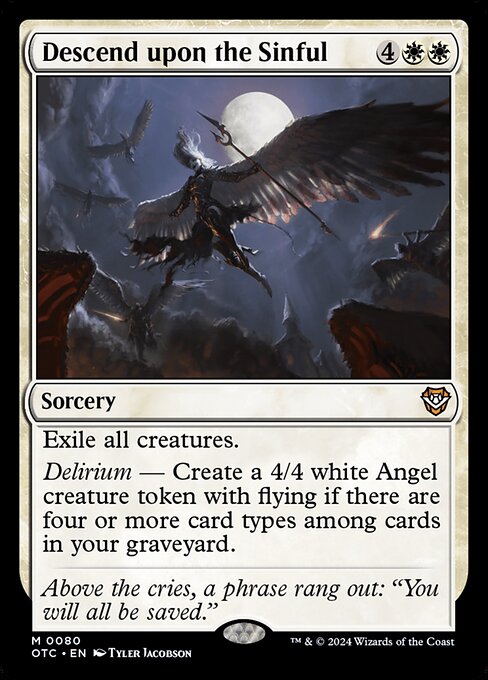 Descend upon the Sinful highlighted card art