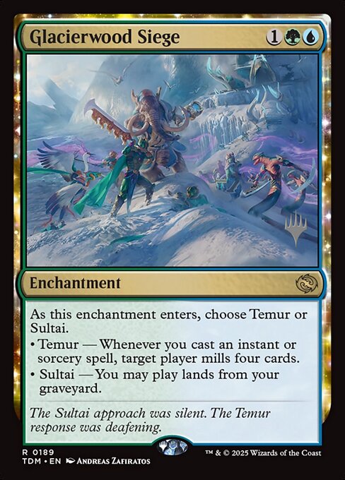 Glacierwood Siege from Tarkir: Dragonstorm Promos