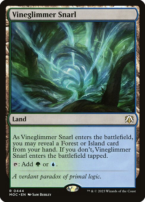 Vineglimmer Snarl from March of the Machine Commander