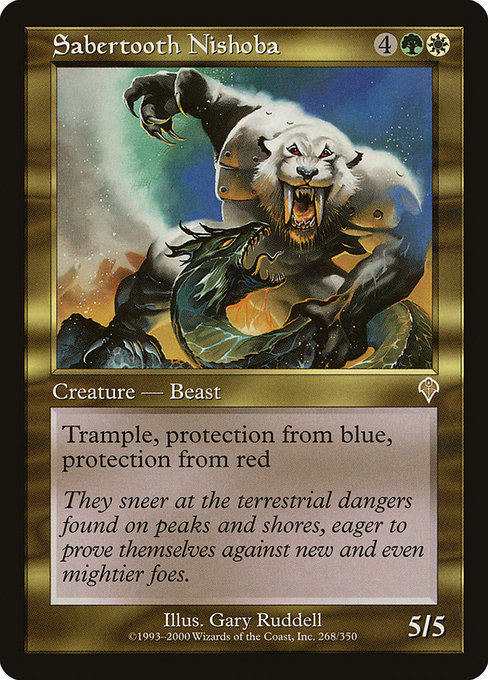 Sabertooth Nishoba highlighted card art