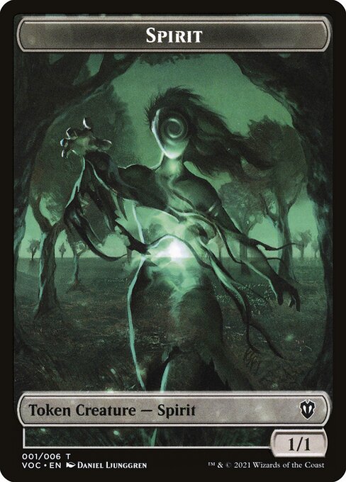 Spirit from Crimson Vow Commander Tokens