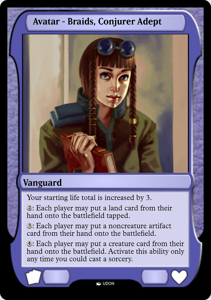 Braids, Conjurer Adept Avatar highlighted card art