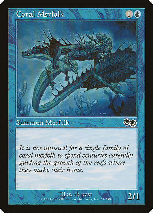 Coral Merfolk from Urza's Saga