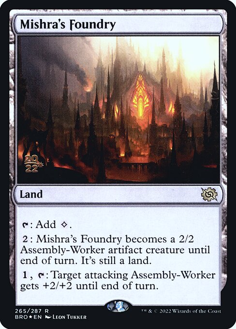 Mishra's Foundry from The Brothers' War Promos