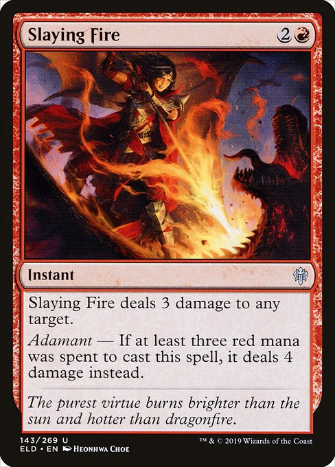 Slaying Fire highlighted card art