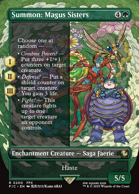 Summon: Magus Sisters from Final Fantasy Commander