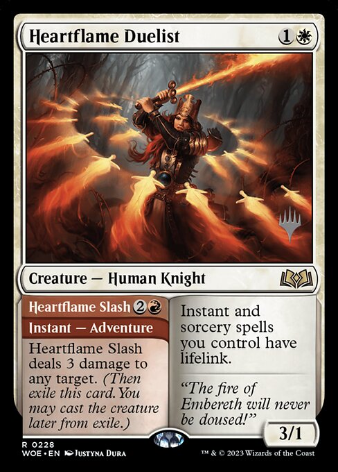 Heartflame Duelist // Heartflame Slash from Wilds of Eldraine Promos