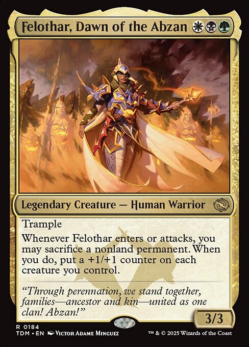 Felothar, Dawn of the Abzan from Tarkir: Dragonstorm