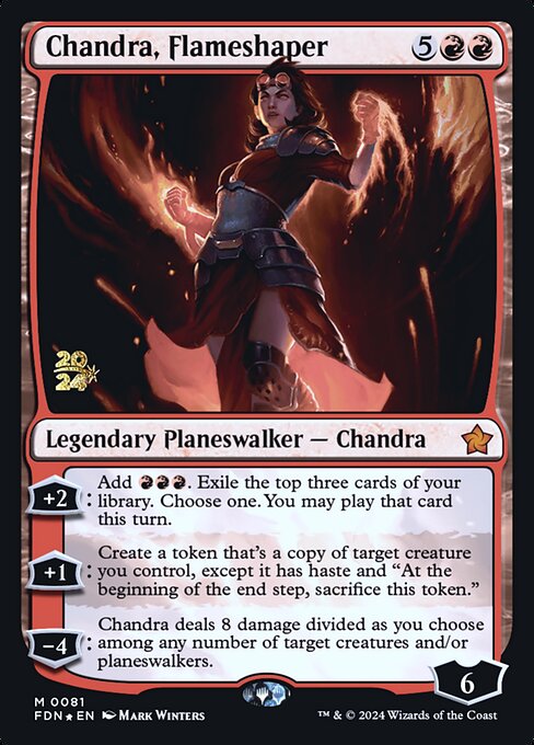 Chandra, Flameshaper from Foundations Promos