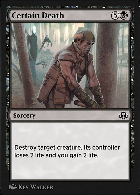 Certain Death highlighted card art