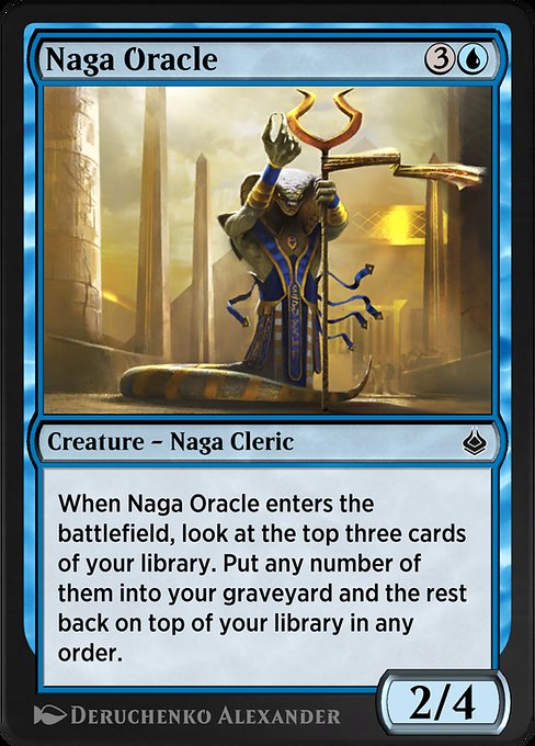 Naga Oracle highlighted card art