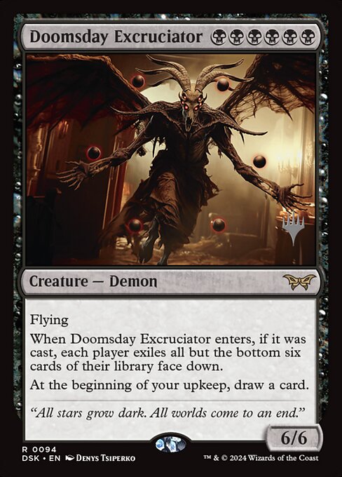 Doomsday Excruciator from Duskmourn: House of Horror Promos