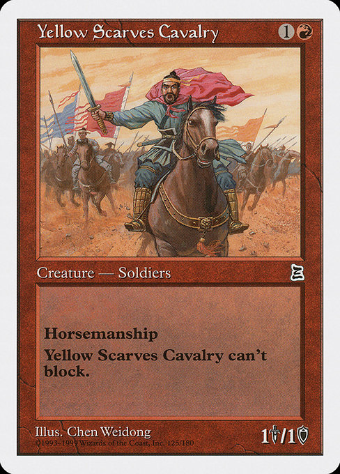 Yellow Scarves Cavalry highlighted card art