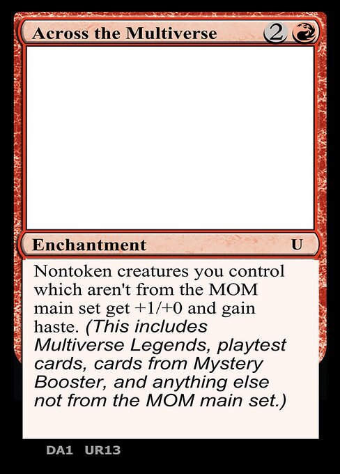 Across the Multiverse highlighted card art