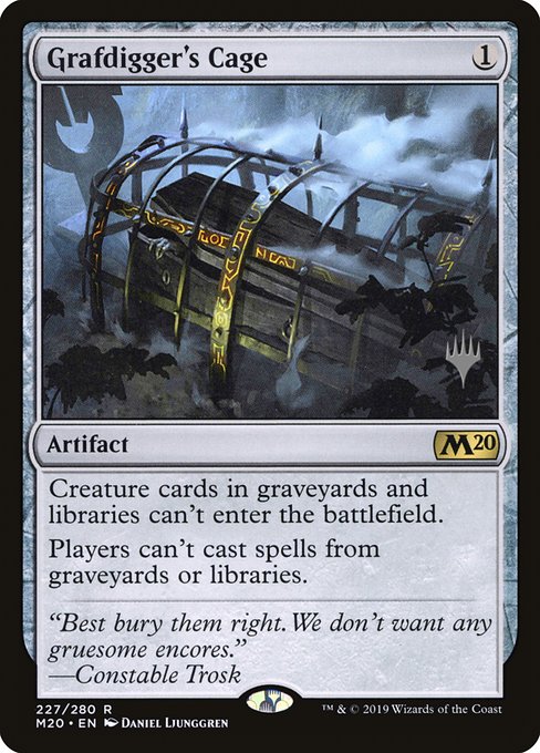 Grafdigger's Cage from Core Set 2020 Promos