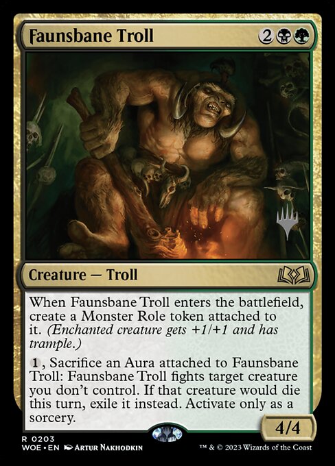 Faunsbane Troll from Wilds of Eldraine Promos
