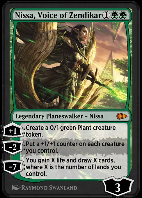 Nissa, Voice of Zendikar highlighted card art