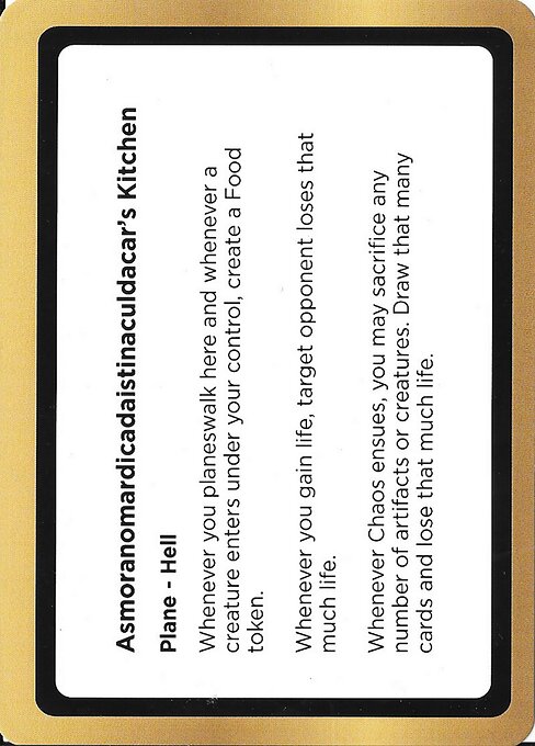 Asmoranomardicadaistinaculdacar's Kitchen highlighted card art