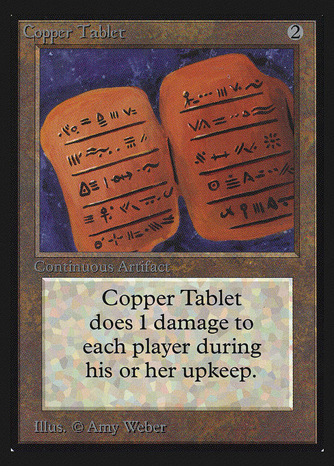 Copper Tablet from Collectors' Edition