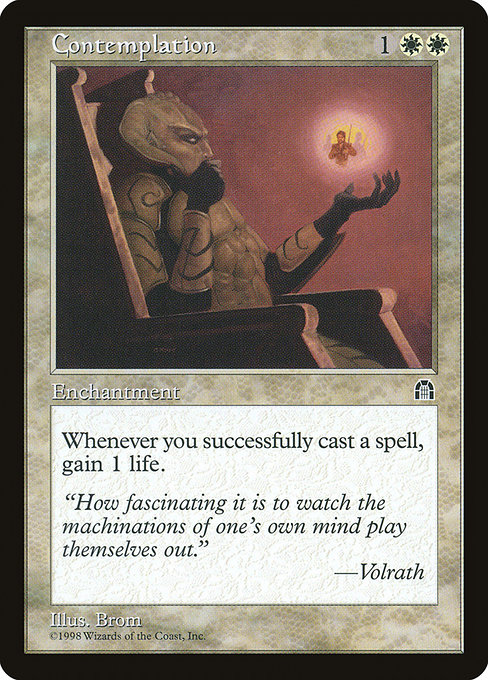 Contemplation highlighted card art