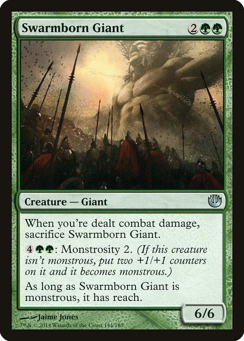 Swarmborn Giant highlighted card art