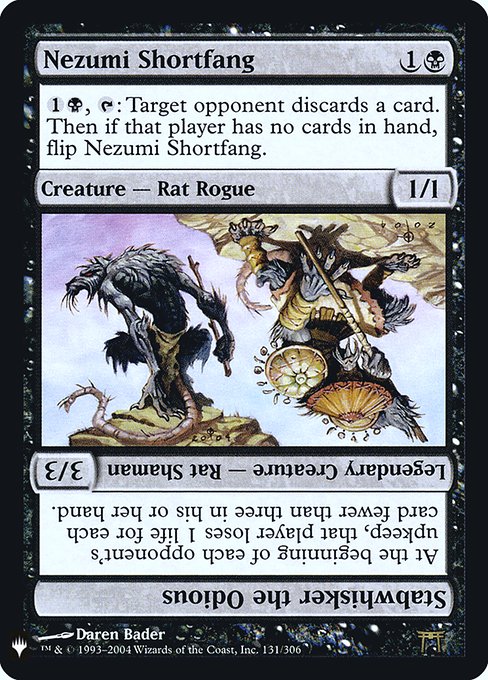 Nezumi Shortfang // Stabwhisker the Odious highlighted card art