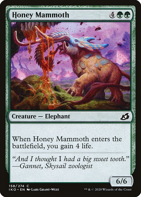 Honey Mammoth highlighted card art