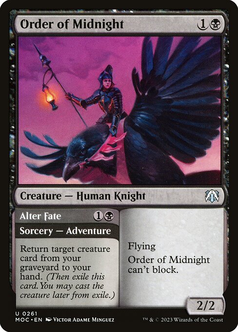 Order of Midnight // Alter Fate from March of the Machine Commander