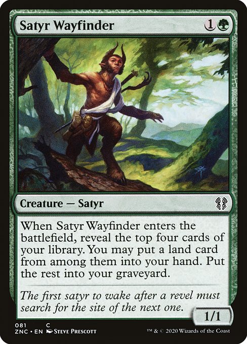 Satyr Wayfinder from Zendikar Rising Commander