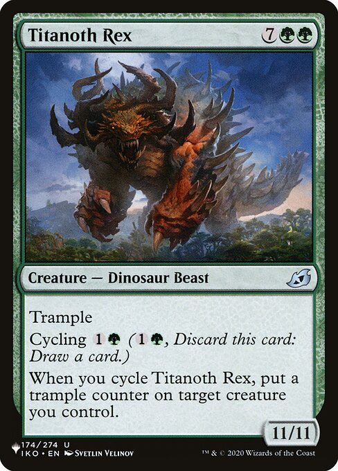Titanoth Rex highlighted card art