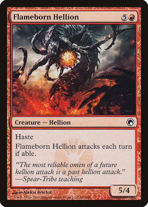Flameborn Hellion highlighted card art