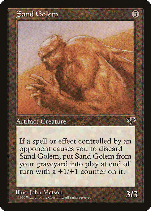 Sand Golem highlighted card art