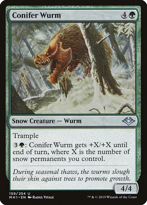 Conifer Wurm highlighted card art