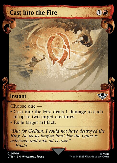 Cast into the Fire highlighted card art