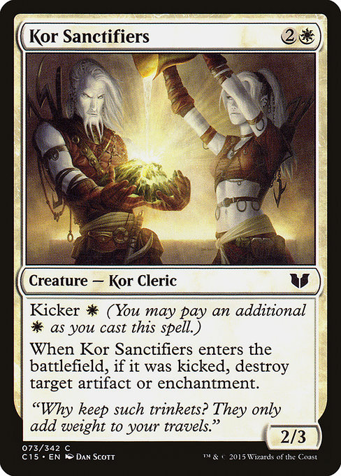 Kor Sanctifiers highlighted card art