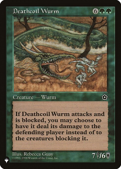 Deathcoil Wurm highlighted card art