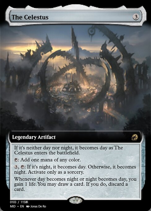The Celestus highlighted card art