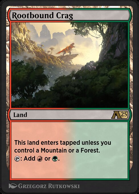 Rootbound Crag highlighted card art