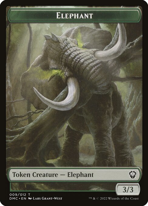 Elephant from Dominaria United Commander Tokens