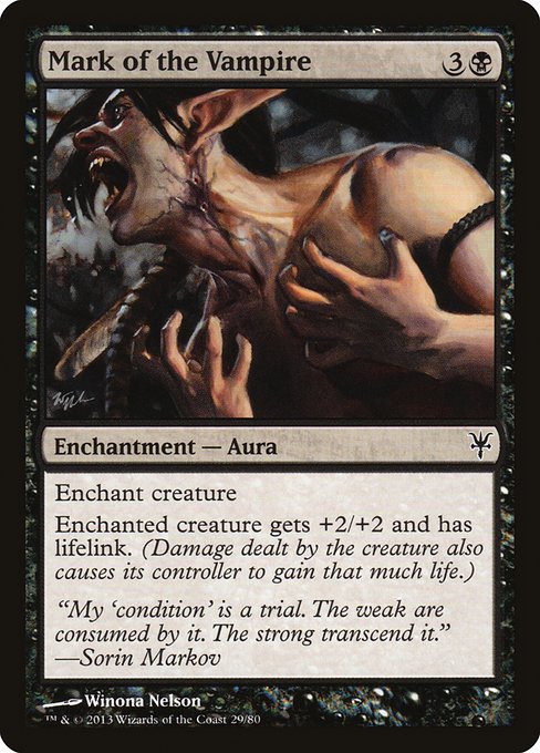 Mark of the Vampire from Duel Decks: Sorin vs. Tibalt