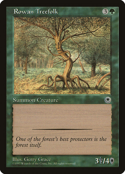 Rowan Treefolk highlighted card art